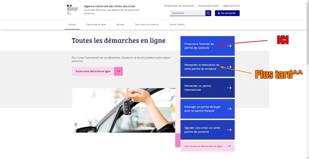 Permis de conduire ANTS